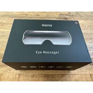 llano Eye Massager Visible Heated Eye Mask Music Migraine Strain Relief Brown